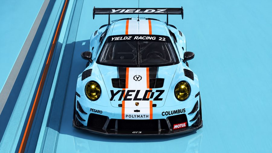 The Yieldz No. 22 Porsche (illustrative livery)