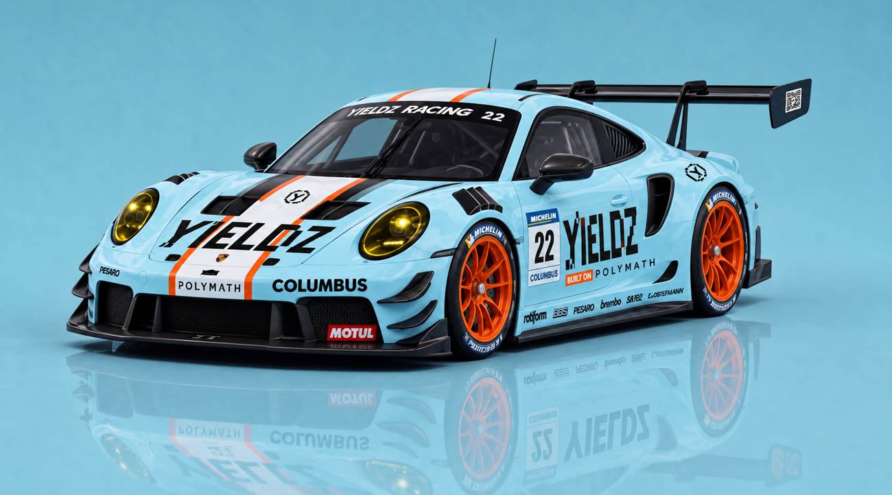 The Yieldz Motorsport car
